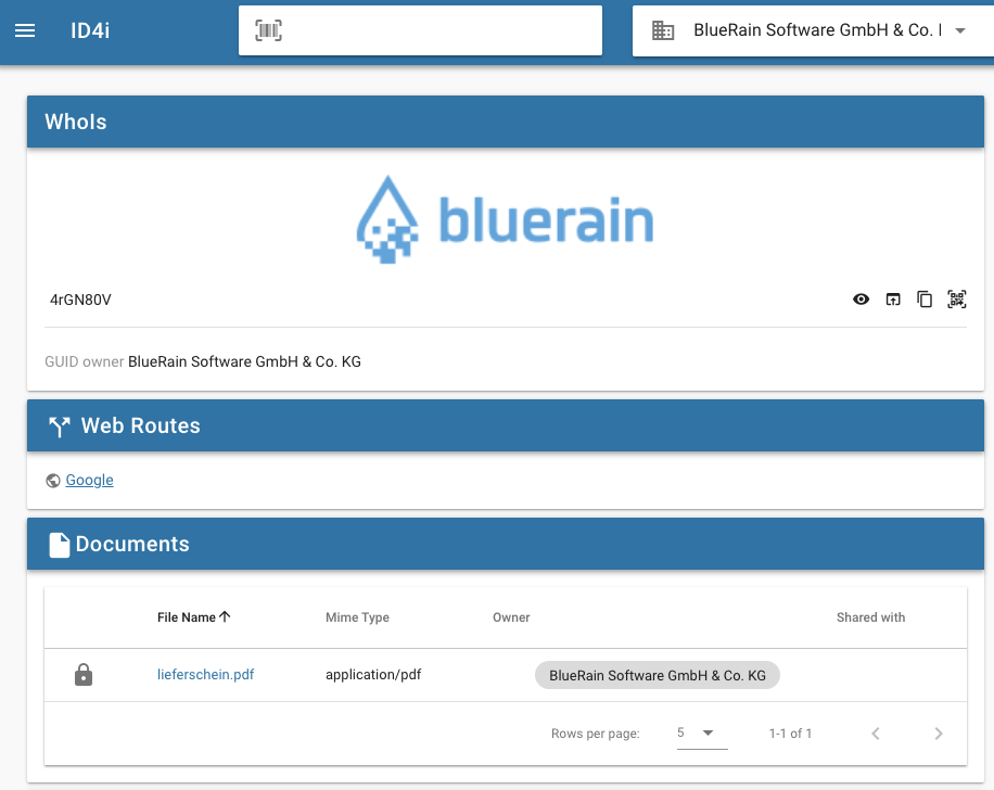 documents view
