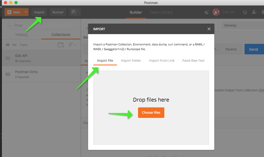 third party postman import